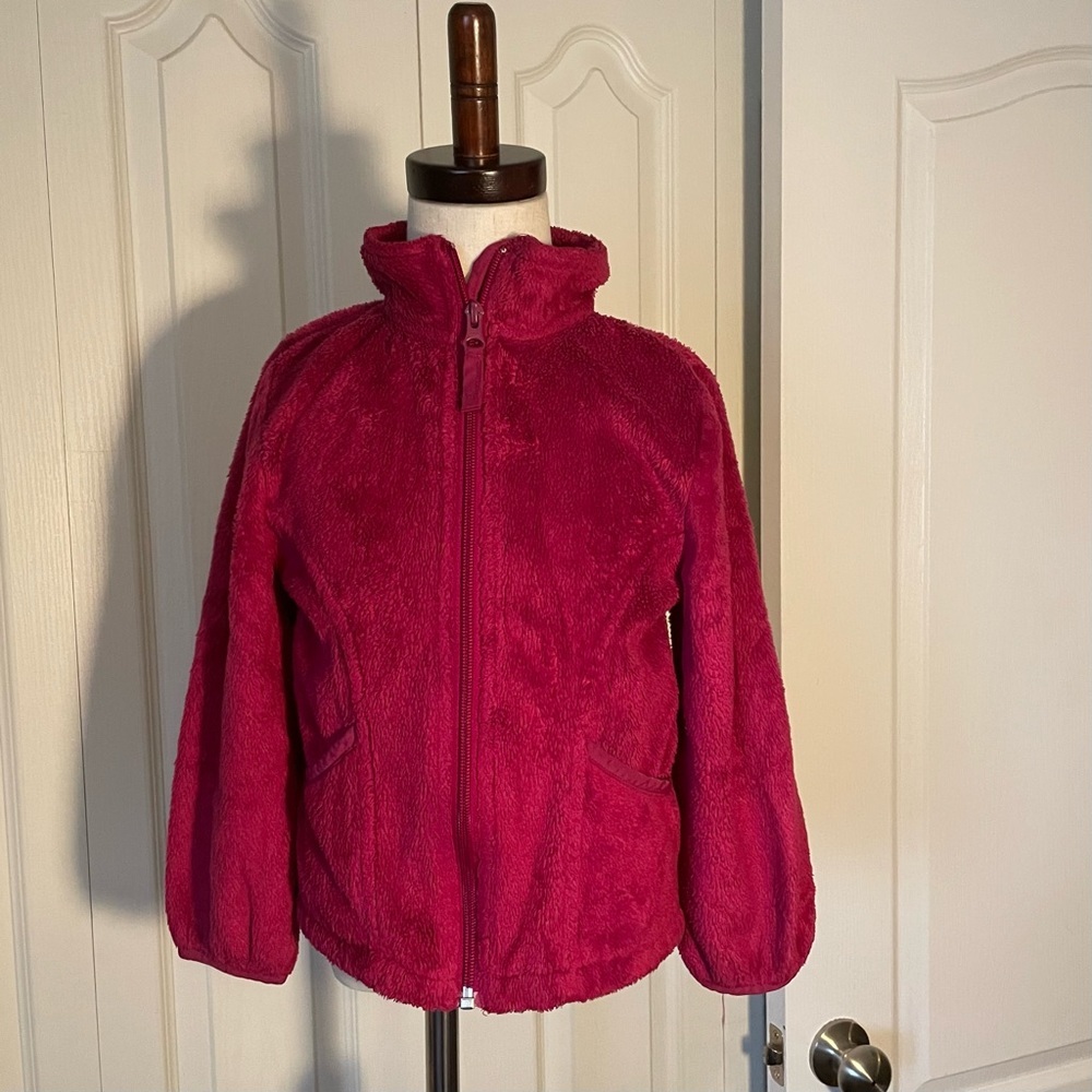 Burgundy fleece zip up jacket from children’s place